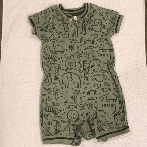Cat & Jack Other - ❤️Cat & Jack Green Safari Romper